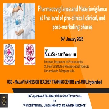UGC – MMTTCand JNTUH  24th Jan Pharmacovigilance and Materiovigilance.pdf