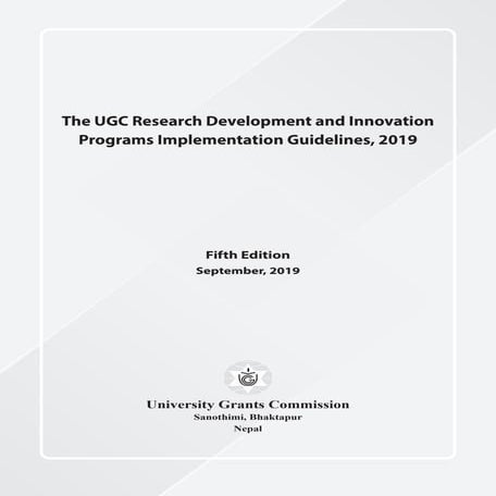 Ugc research guideline 2019 (1) | PDF | Postgraduate Education ...