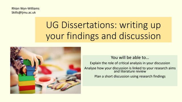 Writing up results and discussion for qualitative research | PPTX