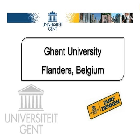 Ghent University presentation