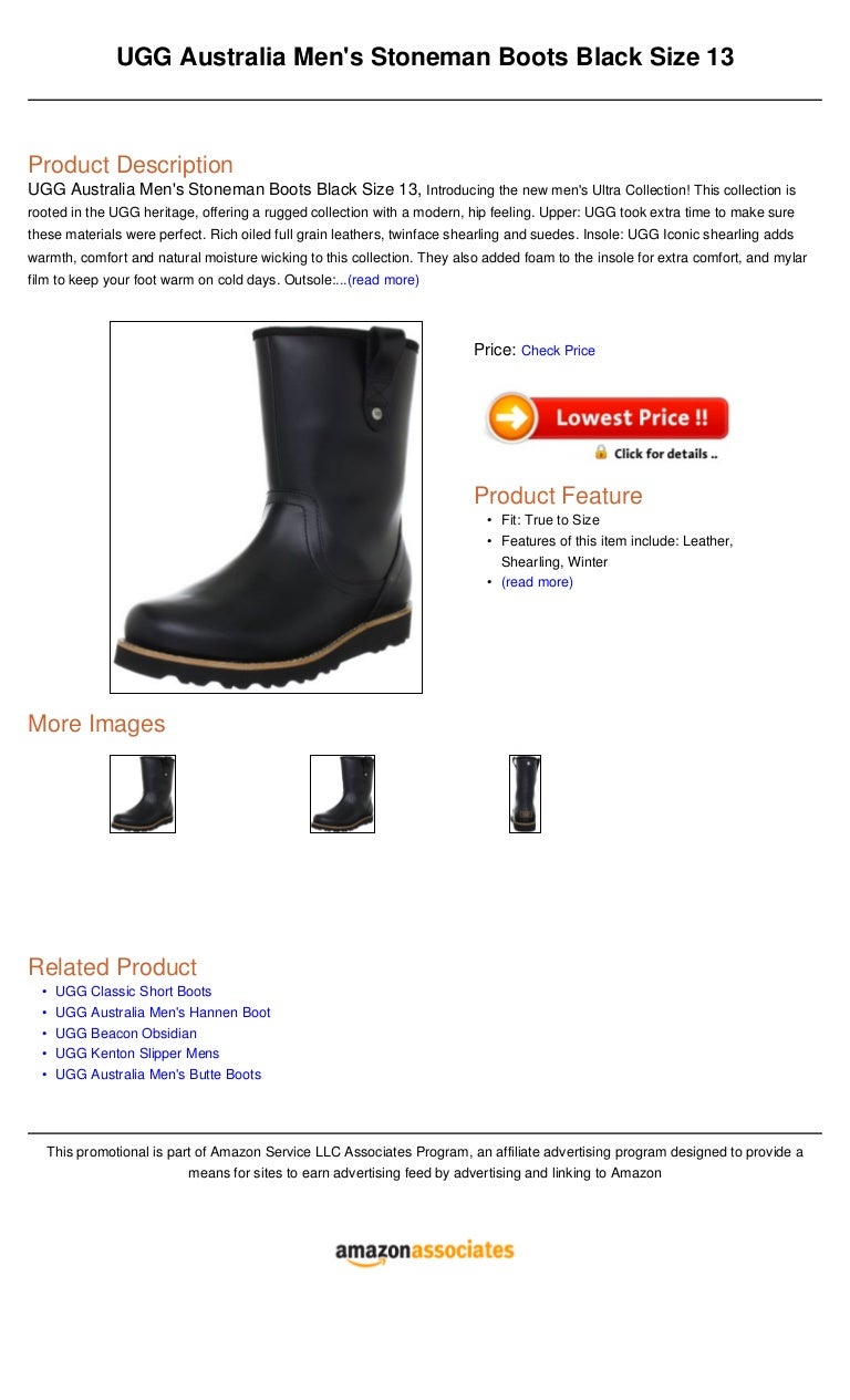 mens ugg boots size 13