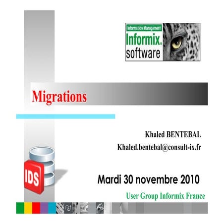 UGIF 12 2010 - migration v11 - Khaled Bentebal