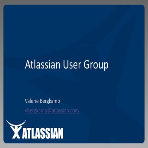 December 2010 Atlassian User Group: Atlassian Presentation