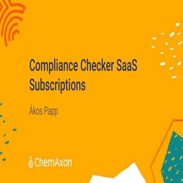 ChemAxon's Compliance Checker - Cheminfo Stories 2020 Day 5