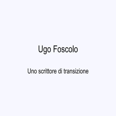 Ugo Foscolo