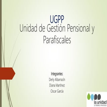 Ugpp enero 2017 | PPTX