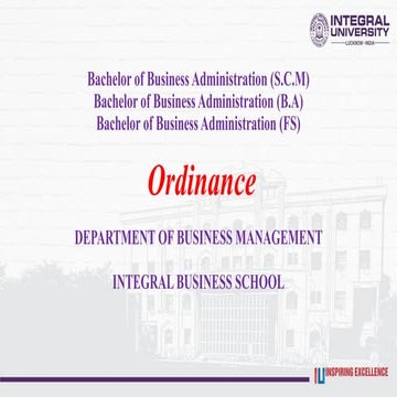 UG Presentation_Integral University, lucknow