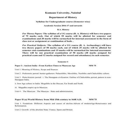 HISTORY FIRST SEMESTER SYLLABUS visual data 8