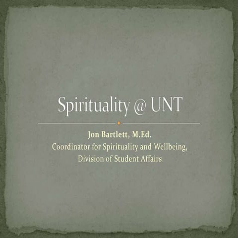 UGST 1000 Spirituality Presentation