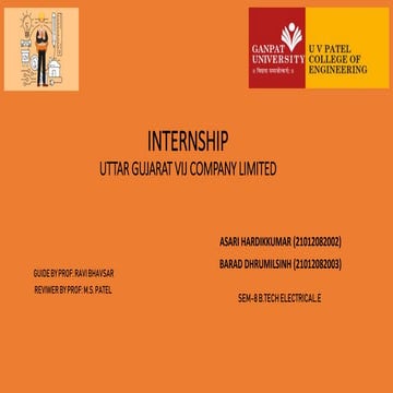 UGVCL METER.pptxv 7th semester b.tech Engineering report