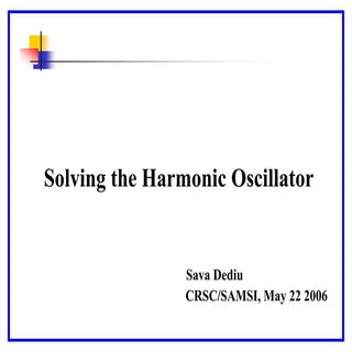 Harmonic oscillator