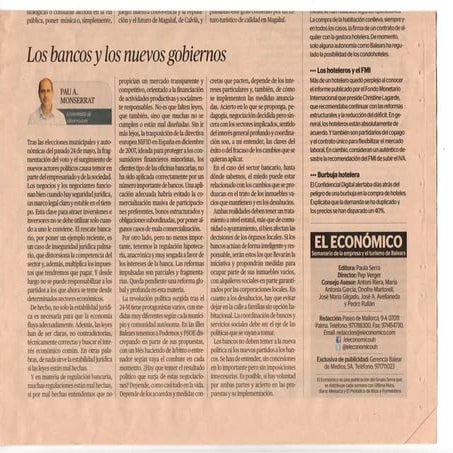 Nuevos gobiernos y bancos