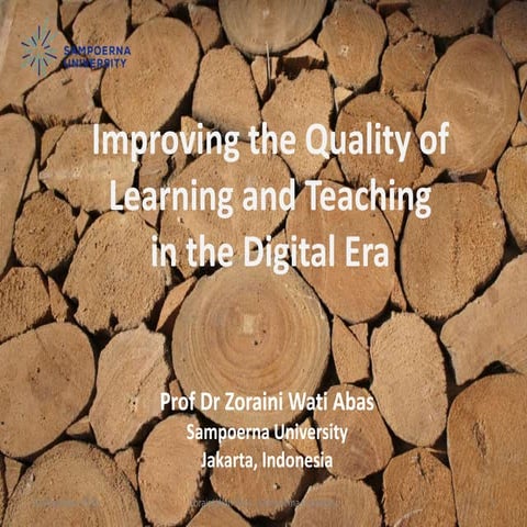 Improving the Quality of Learning and Teaching  in the Digital Era