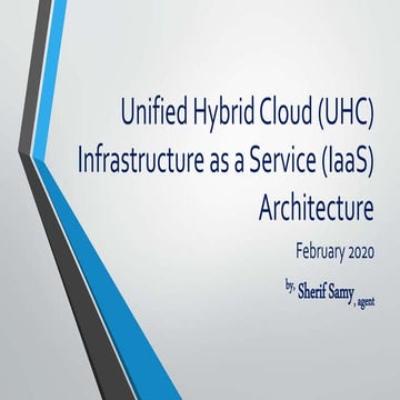 Unified Hybrid Cloud (UHC) Infrastructure as a Service (IaaS) Architecture