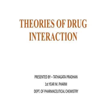 Theories of drug interaction 