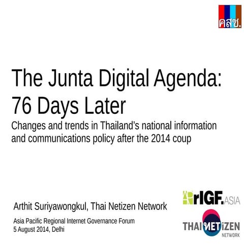 The Junta Digital Agenda: 76 Days Later