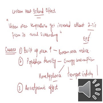 Urban heat island effect in urbanization