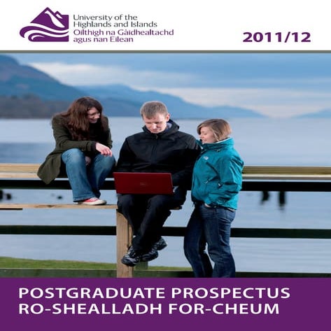 UHI postgraduate prospectus 11-12