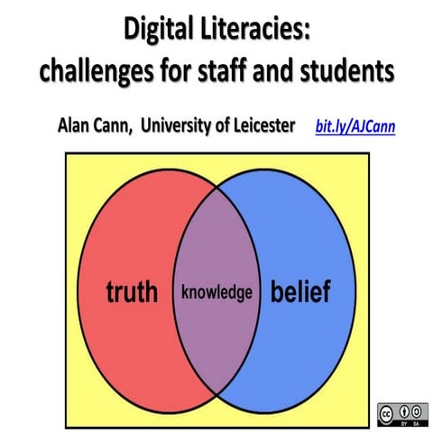 Digital Literacies:challenges for staff and students