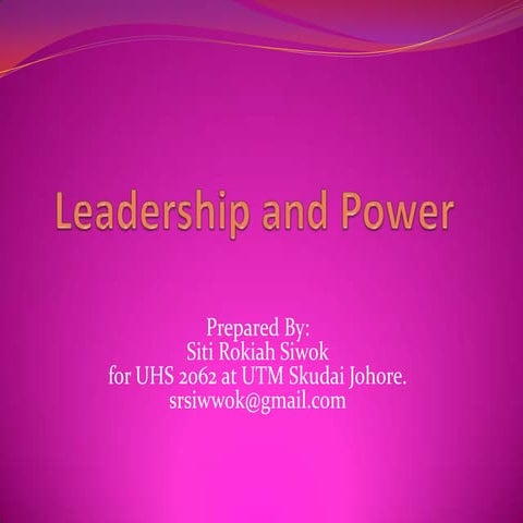 Uhs 2062 Leadership And Power