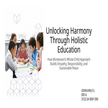 Holistic Education Addressing the Complete Needs of Learners | PPTX