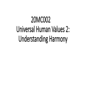 Unit 1 - Introduction to Value Education.