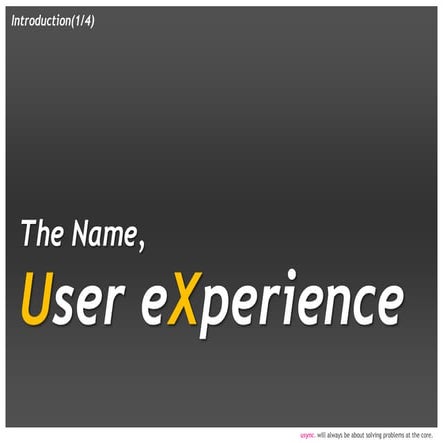 UX Seminar, Elements of UX Research 