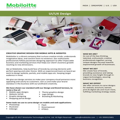 Ui ux design services mobiloitte