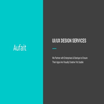 Aufait UI/UX Services Profile