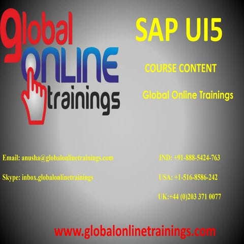 SAP UI5 Online Training