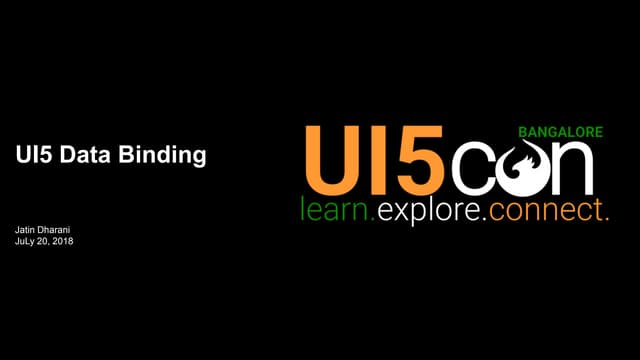 Ui5con blr databinding