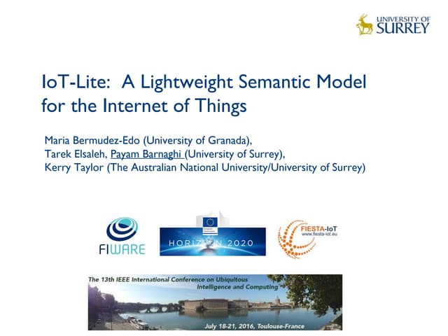 IoT-Lite:  A Lightweight Semantic M...