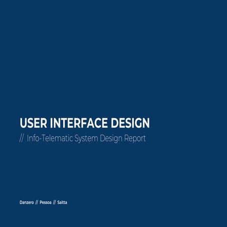 Infotelematic System Design - Final Report
