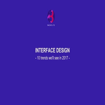 UI Design Trends for 2017