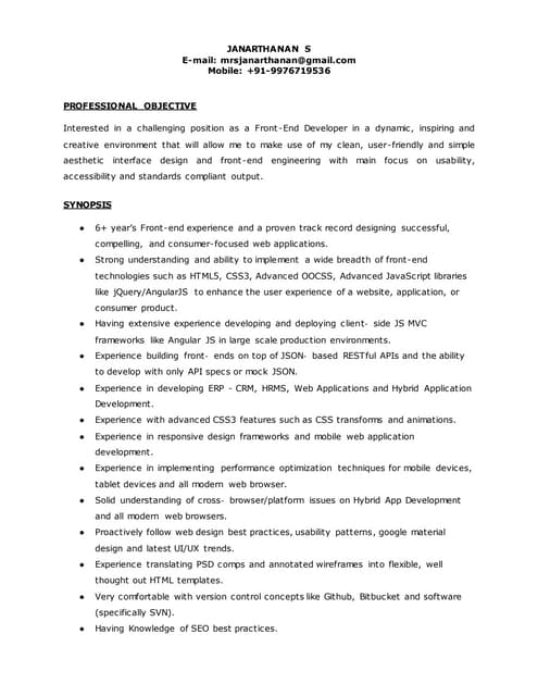 My CV