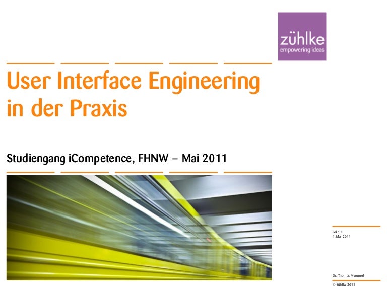 User Interface Engineering Praxis