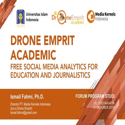 DRONE EMPRIT ACADEMIC: FREE SOCIAL MEDIA ANALYTICS FOR EDUCATION