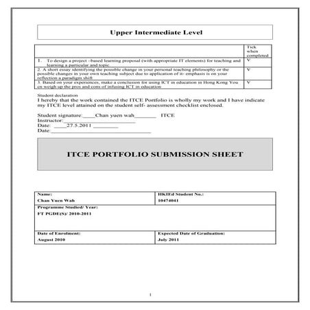 Uiit itce porfolio submission sheet.doc