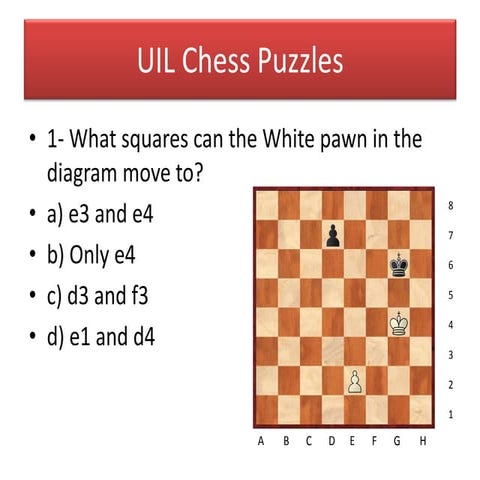 Uil chess puzzles 3