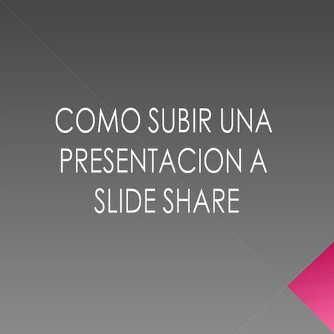 Instrucciones para descargar las presentaciones de slideshare | DOCX