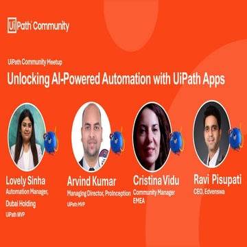 Unlocking AI-Powered Automation with UiPath Apps