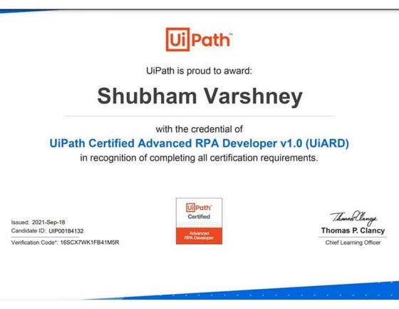 Level 3 - RPA Developer Advanced Diploma | PDF