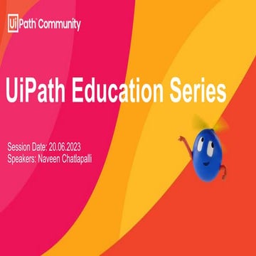 UiPath Education Series - How to Learn UiPath RPA Development and Land a Job