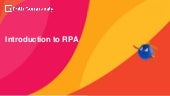 Introduction to RPA and UI Path