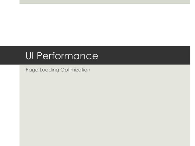 Ui perf