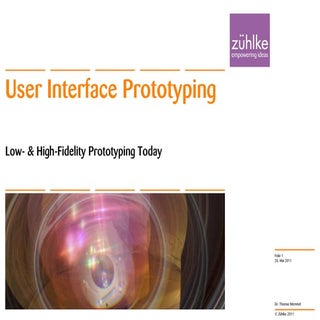 User Interface Prototyping - Low- a...