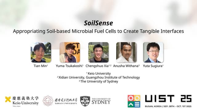 SoilSense: Appropriating Soil-based Microbial Fuel Cells to Create Tangible Interfaces (UIST 2025)