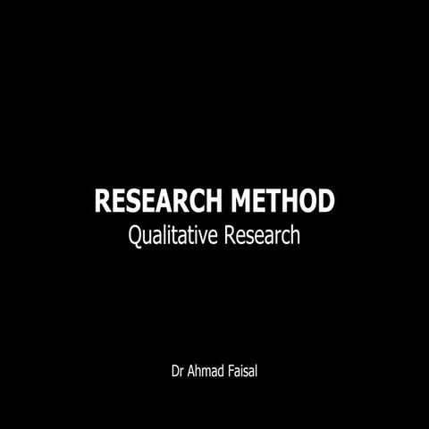 Qualitative Research