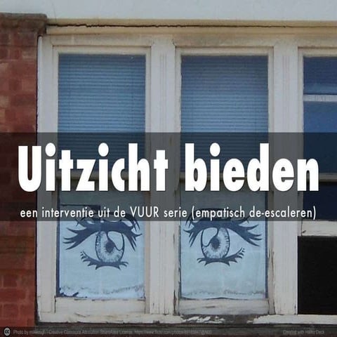 Uitzicht bieden  een empathisch de escalerende interventie uit de vuur  serie