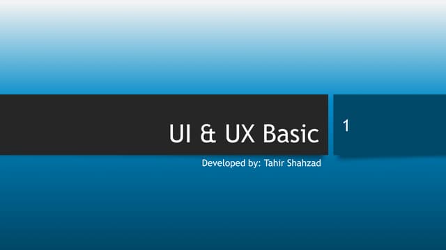 Front End Web Development Basics